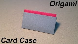 How to Make a Paper Card Case  Origami Card Case [upl. by Teferi]