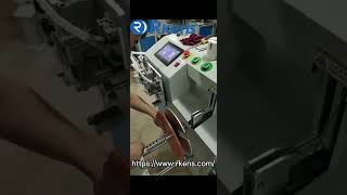 Cable coiling winding and binding machine with metering and cutting cable feature [upl. by Emiaj]