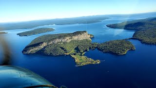 A Maine Sunday Plane Ride Moosehead Lake Lobster Lake Sebec Lake Schoodic Lake [upl. by Ellard]