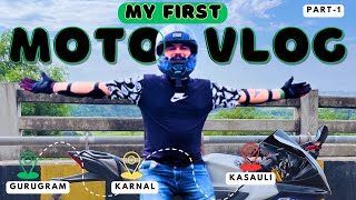 My First Moto Vlog  Gurgaon to Kasauli via Karnal on Yamaha R15M Bike Ride  Exciting Road Trip [upl. by Aroon843]