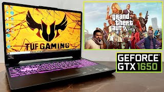 GTA 5 Gaming Review on Asus Tuf A15 Ryzen 5 4600H Nvidia GTX 1650 🔥 [upl. by Casanova316]