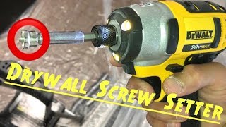 ✅Drywall Screw Setter Tool by DeWalt for Sheetrock  Phillips Magnetic Driver Bit from Home Depot [upl. by Sherburne]