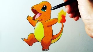 DIBUFÁCIL  Aprende a Dibujar a Charmander paso por paso  Pokemon  ArteMaster [upl. by Florry]