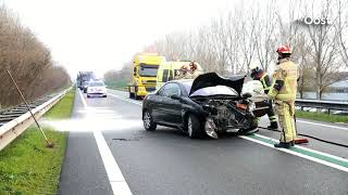 Opnieuw ongeluk op N36 weg weer vrij [upl. by Naehgem]