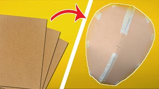 How To Make Basic Mask From Cardboard type 3  Free Templates  Amin DIY amp Crafts [upl. by Crandell681]