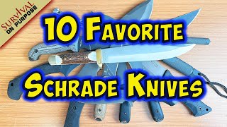 10 Favorite Schrade Knives  Sharp Saturday [upl. by Ettennad]