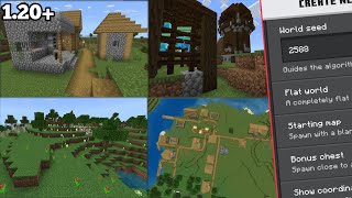 MINECRAFT TOP 3 SEEDS FOR PLAINS BIOME  Minecraft BedrockPe Seeds [upl. by Nelac577]