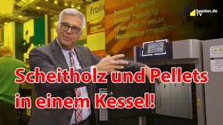 SHK Essen 2022 I Fröling Scheitholz und Pellets in einem Kessel [upl. by Dafna]