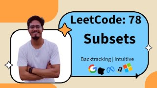 Subsets  LeetCode 78  Recursion Tree  BackTracking [upl. by Cruce]