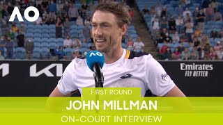 John Millman OnCourt Interview 1R  Australian Open 2022 [upl. by Latashia]