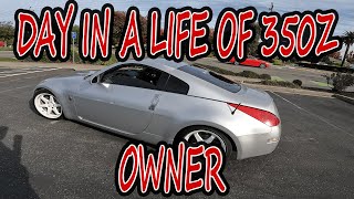 NEW 350Z GETTING READY FOR DRIVING TESTING MODS [upl. by Olihs]