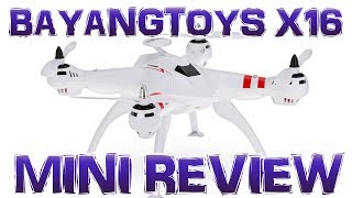 DRONE Bayangtoys x16  Mini review  GPS e Return to Home [upl. by Htinnek127]