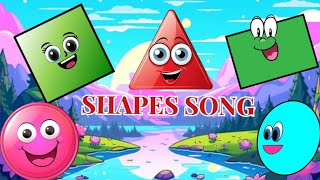 Triangle Rectangle Rhymes The Shapes Song for Toddlers We are Shapes Circle Learn Shape Names [upl. by Ak]