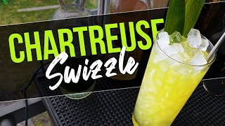 CHARTREUSE SWIZZLE  Refreshing Green Chartreuse Cocktails [upl. by Goldwin]