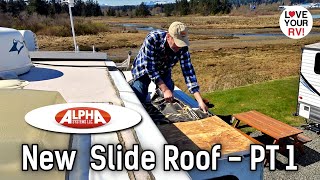 Alpha Systems SuperFlex RV Roof Membrane Installation Part 1 Disassembly amp Removing Old Material [upl. by Mathews]