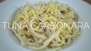 Filipino Style Tuna Carbonara  Food Bae [upl. by Flaherty670]