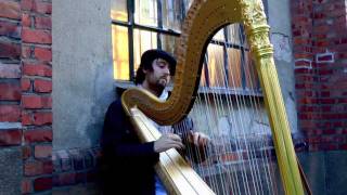 Harpist Uno Alexander Vesje performing Fantasy in Cminor for Harp by Louis Spohr [upl. by Sawtelle]