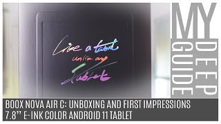 Onyx Boox Nova Air C Kaleido COLOR EINK Full Review [upl. by Gorski647]