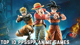 Top 10 Best PPSSPP PSP Anime Games  All TESTED  No Commentary [upl. by Analrahc45]