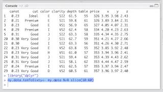 Selecting and removing rows in R dataframes [upl. by Halian]