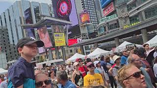 Hungarofest 1 Hungary Festival YongeDundas Square Toronto hungarofest toronto vlog festival [upl. by Aillimat]