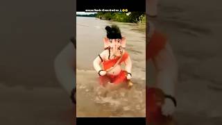 Ganpati Visarjan Sad Scene😢 shorts ganesh ganpati visarjan indianlord hindudeity viralvideo [upl. by Willman]