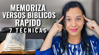 Cómo Memorizar Versículos Bíblicos Rápidamente  7 Técnicas  Sarah Yuritza [upl. by Cirdnek523]