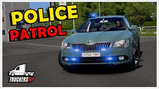 UNMARKED POLICE PATROL DRIVE  TRUCKERSMP [upl. by Larson]