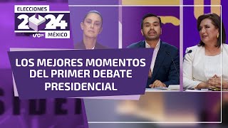 Mejores momentos del primer debate presidencial 2024 [upl. by Ellesig623]