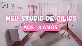 TOUR pelo meu STUDIO DE CÍLIOS em CASA 🩷 [upl. by Romelle]