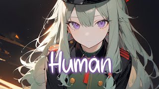 「Nightcore」 Human  RagnBone Man ♡ Lyrics [upl. by Hubert]