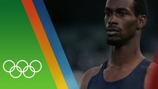 Bob Beamons Long Jump Olympic record  Epic Olympic Moments [upl. by Jerman]