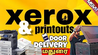 முதல் முறையாக xerox scan printout Copies Door Delivery in madurai  MSVR online store [upl. by Salamone]