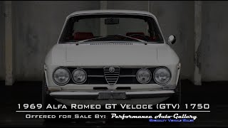 1969 Alfa Romeo GT Veloce GTV 1750  Quick Drive Cold Start and Walk Around [upl. by Anaitsirc321]