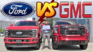 2024 GMC Sierra 3500 Vs 2023 Ford F350 Which Diesel Truck Is Best [upl. by Yleik]