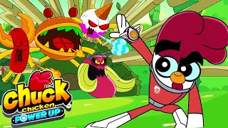 Chuck Chicken Power Up 🔥 Master of the Elements 🌪️ Episodes Collection  Chuck Chicken Cartoons [upl. by Emirak]