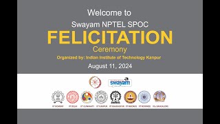 SPOC Felicitation Ceremony amp NPTEL Stars Interaction Session I [upl. by Ennaitsirk817]