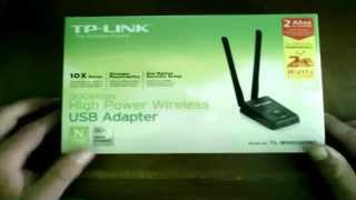 UNBOXING ANTENA TPLINK TLWN8200ND E INSTALACION DE DRIVERS WINDOWS 8 [upl. by Zaria275]