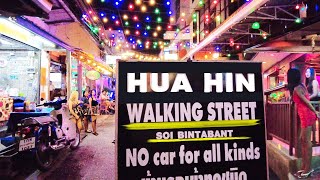 🚶‍♂️Hua Hin Walking Street Soi Bintabaht 🇹🇭 around Hilton Huahin [upl. by Philipines402]