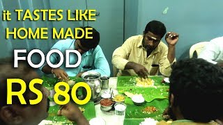 rs 80 Unlimited Meals  Sarovar Mess  Vijayawada  Most Popular Mess  Famous Veg Hotel [upl. by Annadal]