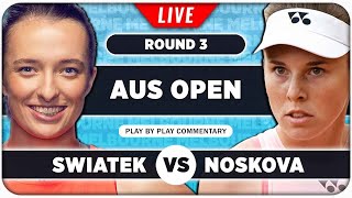 SWIATEK vs NOSKOVA • Australian Open 2024 • LIVE Tennis PlaybyPlay Stream [upl. by Deeanne]