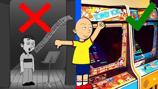 Caillou Gets Grounded Caillou Ditches School Talent Show For Galloping Ghost Arcade amp Gets Grounded [upl. by Delmer]