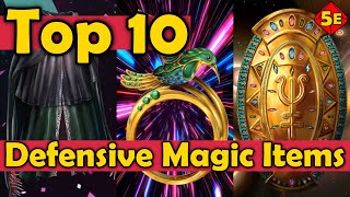 Top 10 Defensive Magic Items in DnD 5E [upl. by Vinaya]