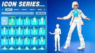 ALL FORTNITE ICON SERIES amp NEW TIKTOK EMOTES 11 [upl. by Kelda]