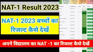 NAT EXAM 2023 का RESULT कैसे देखें  NAT1 2023 RESULT बच्चों का NAT result kaise check kare [upl. by Ttenyl]