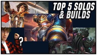 Top 5 Gods In Solo amp Builds In Patch 113 [upl. by Fenny72]