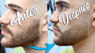 COMO ARREGLARTE Y PERFILARTE LA BARBA CORTA EN CASA Satisfying [upl. by Rebe397]