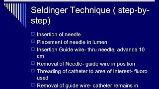 Seldinger Technique  Guidewires  Catheter [upl. by Nohpets]