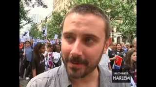 Jeremy Scahill amp Daughter speak at Silent March to End Stop and Frisk in New York City [upl. by Ainoyek783]