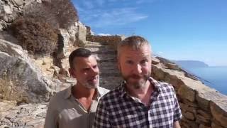 Amorgos Chozoviotissa Monastery and Katapola  Greece Travel Vlog 27  The Way We Saw It [upl. by Menis]